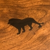Lion Desk Ebony Inlay