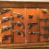 Shaker Style Pistol Display Case with Mounted Trigger Locks (ID: pistol_14_shaker_01_large)